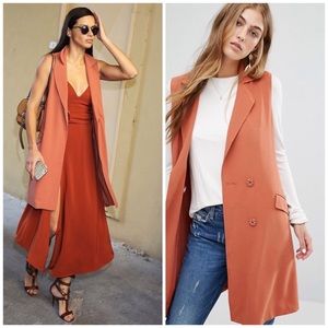 Lovers + Friends Rust Relaxed Vest